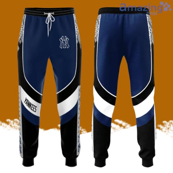 New York Yankees All Over Print 3D Casual Unisex All Over Print 3D Long Pants Navy Black Product Photo 1