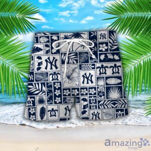 New York Yankees Beach Combo Hawaiian Shirt And Shorts For Fans Product Photo 2