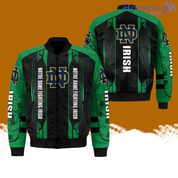 Notre Dame Fighting Irish 3D AOP Bomber Jacket Hot Style 3D Printing Product Photo 1