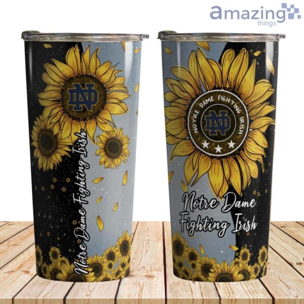 Notre Dame Fighting Irish Sunflowers Tumbler 30 oz Product Photo 1