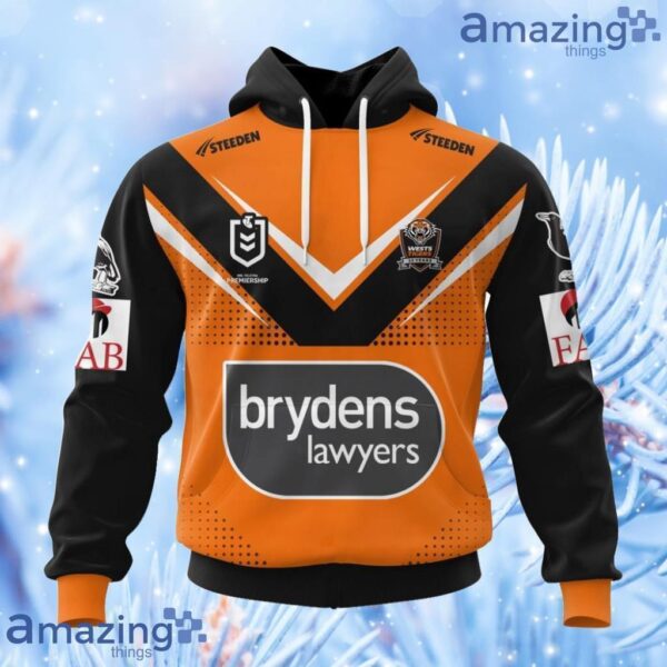 Nrl Wests Tigers Personalized 2024 Away Kits Hoodie 3D All Over Print Attract Gift For Men And Women Product Photo 1