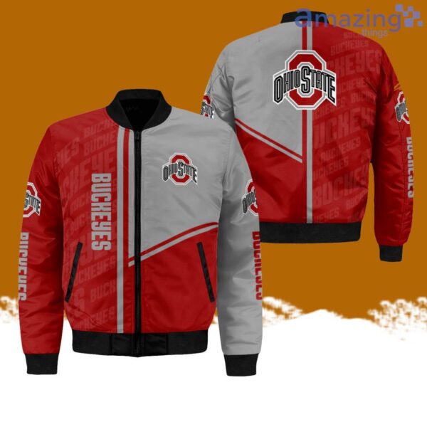 Ohio State Buckeyes All-Over-Print Bomber Jacket Hot Style 3D Printing Product Photo 1