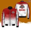 Ohio State Buckeyes AOP Sleeve Pocket Bomber Jacket Hot Style 3D Printing