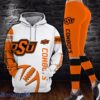 Oklahoma State Cowboys Combo Hoodie And Leggings NCCA Sport team Gift