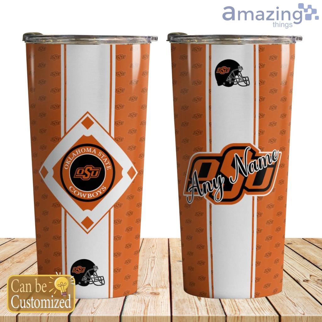 Oklahoma State Cowboys Team Pattern Personalized 30oz Tumbler image Oklahoma State Cowboys Team Pattern Personalized 30oz Tumbler Product Photo 1