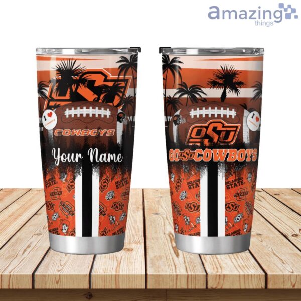 Oklahoma State Cowboys Tropical Personalized Tumbler 20oz Limited Edition Product Photo 1