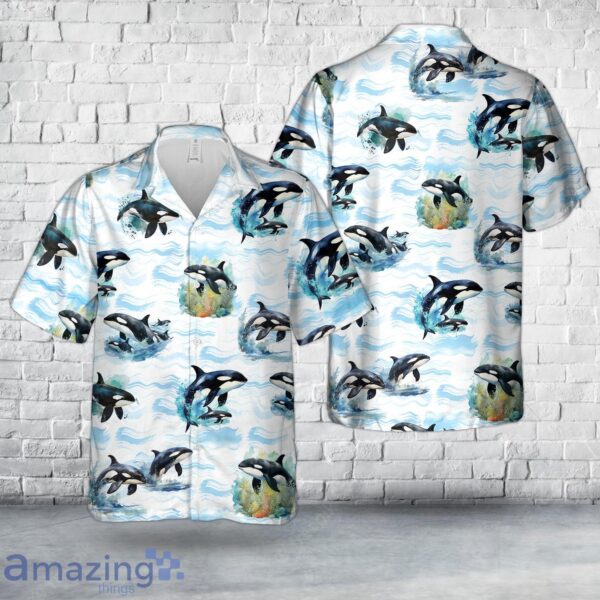 Orca Hawaiian Shirt Product Photo 1