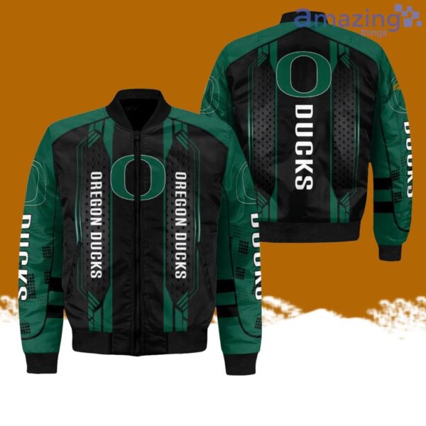 Oregon Ducks 3D AOP Bomber Jacket Hot Style 3D Printing Product Photo 1