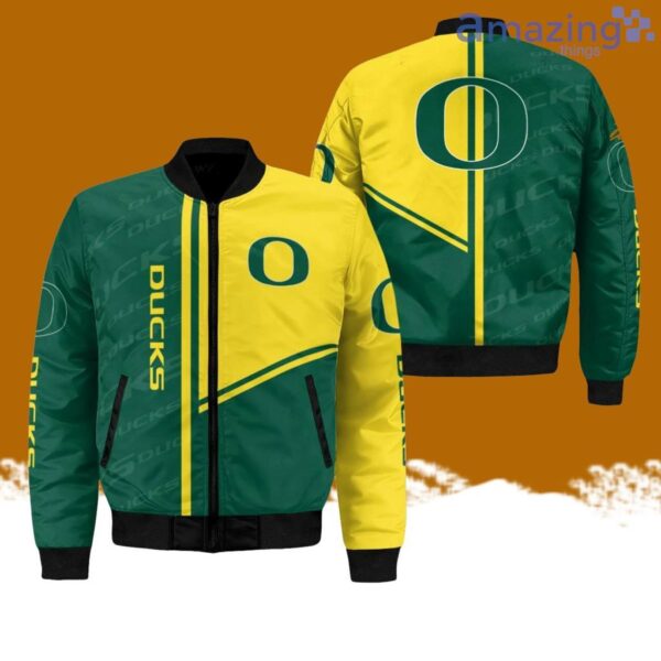 Oregon Ducks All-Over-Print Bomber Jacket Hot Style 3D Printing Product Photo 1