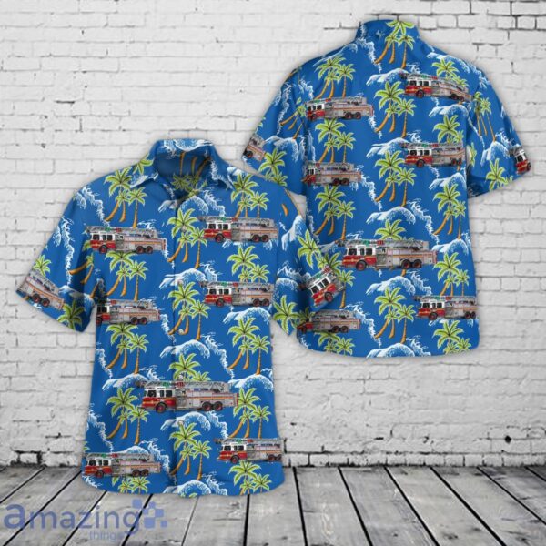 Ottawa Fire Service's Ladder 11 ladder truck Hawaiian Shirt Product Photo 1