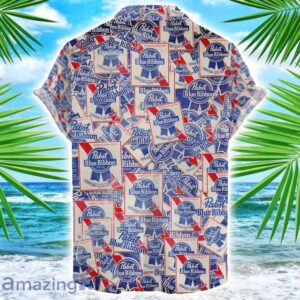 Pabst Blue Ribbon 3D Printing Beer Logo Hawaiian Shirt For Men And Women Product Photo 2