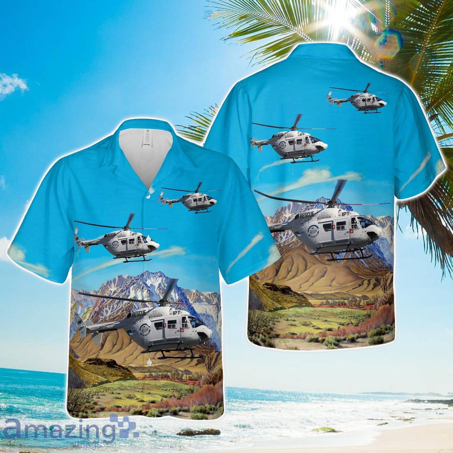 Palmerston North, New Zealand, Palmerston North Rescue Helicopter MBB Kawasaki BK117B 2 Hawaiian Shirt image Palmerston North, New Zealand, Palmerston North Rescue Helicopter MBB-Kawasaki BK117B-2 Hawaiian Shirt Product Photo 1