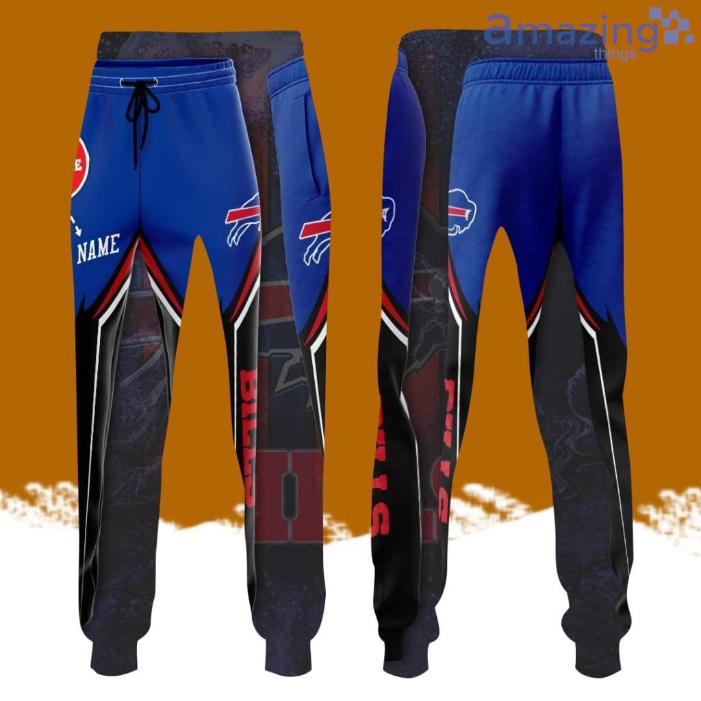 Personalized Buffalo Bills Football All Over Print 3D Long Pants Black image Personalized Buffalo Bills Football All Over Print 3D Long Pants Black Product Photo 1
