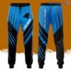 Personalized Carolina Panther Claws All Over Print 3D Casual Unisex All Over Print 3D Long Pants Black Blue