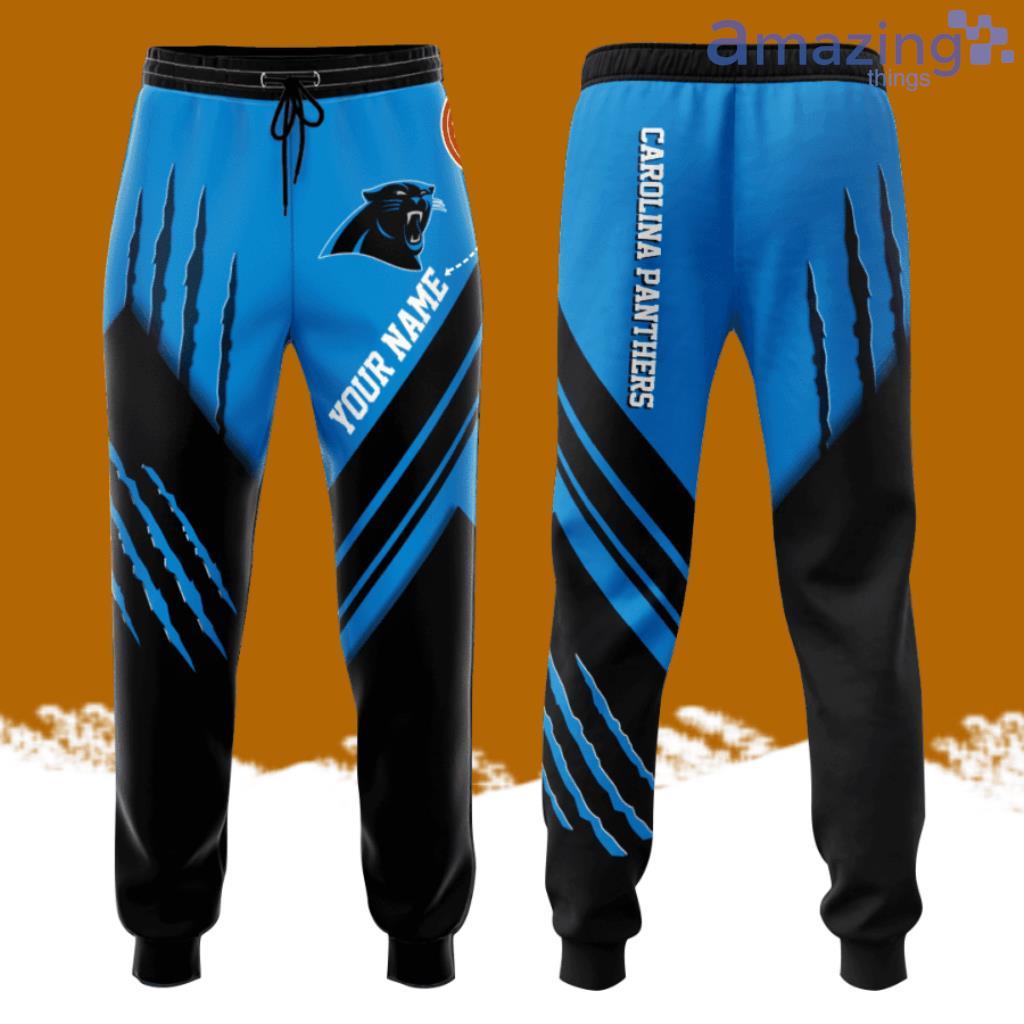Personalized Carolina Panther Claws All Over Print 3D Casual Unisex All Over Print 3D Long Pants Black Blue image Personalized Carolina Panther Claws All Over Print 3D Casual Unisex All Over Print 3D Long Pants Black Blue Product Photo 1