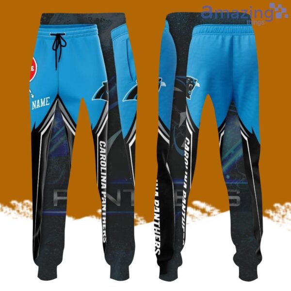 Personalized Carolina Panthers Football Team All Over Print 3D Long Pants Product Photo 1
