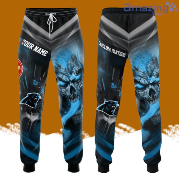 Personalized Carolina Panthers Football Team All Over Print 3D Long Pants Blue Product Photo 1