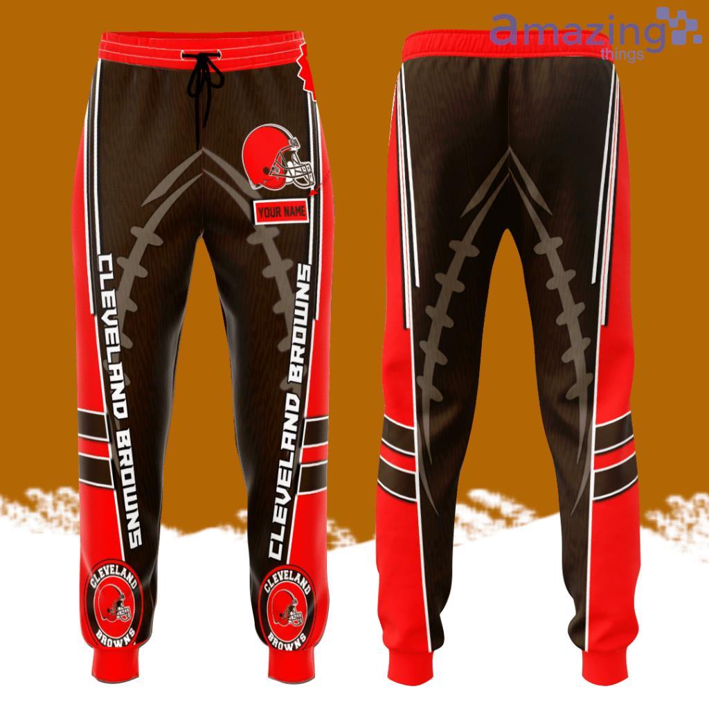 Personalized Cleveland Browns Professional Football All Over Print 3D Long Pants Orange image Personalized Cleveland Browns Professional Football All Over Print 3D Long Pants Orange Product Photo 1