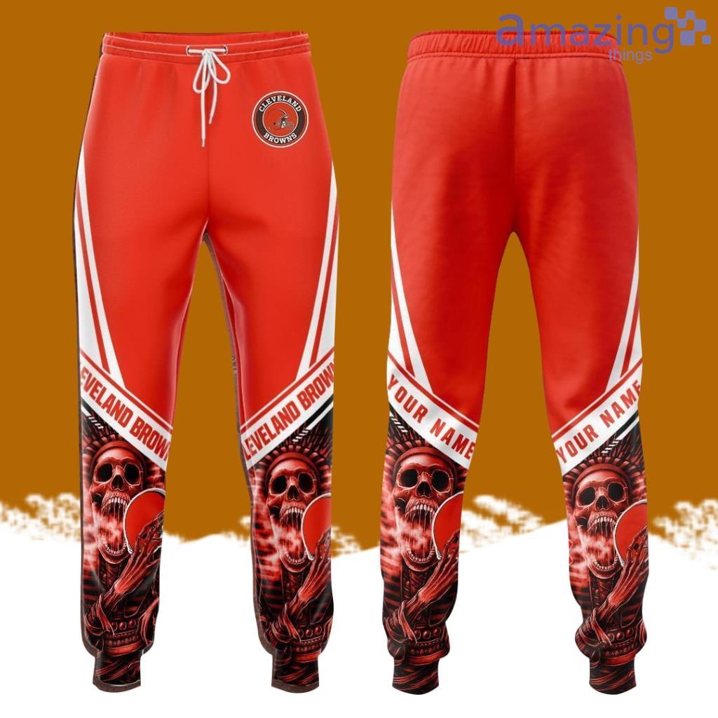 Personalized Cleveland Browns Skeleton All Over Print 3D Casual Unisex All Over Print 3D Long Pants Orange image Personalized Cleveland Browns Skeleton All Over Print 3D Casual Unisex All Over Print 3D Long Pants Orange Product Photo 1