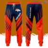 Personalized Denver Broncos Claws All Over Print 3D Casual Unisex All Over Print 3D Long Pants Navy Orange