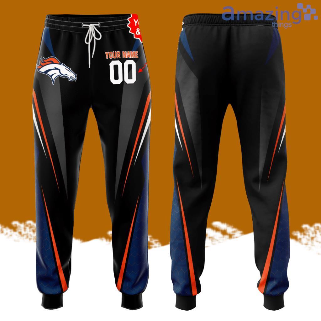 Personalized Denver Broncos Football Team All Over Print 3D Long Pants Black image Personalized Denver Broncos Football Team All Over Print 3D Long Pants Black Product Photo 1