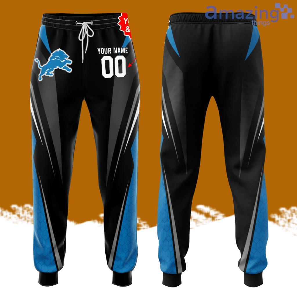 Personalized Detroit Lions Football All Over Print 3D Long Pants Black image Personalized Detroit Lions Football All Over Print 3D Long Pants Black Product Photo 1