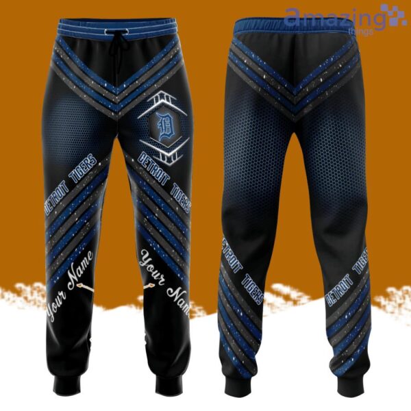 Personalized Detroit Tigers Unisex All Over Print 3D Long Pants Navy Product Photo 1