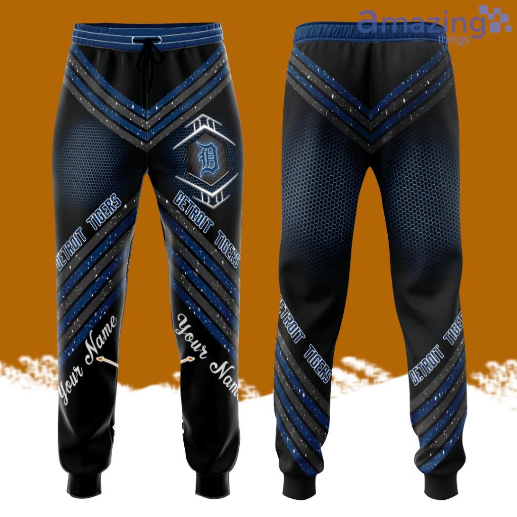 Personalized Detroit Tigers Unisex All Over Print 3D Long Pants Navy image Personalized Detroit Tigers Unisex All Over Print 3D Long Pants Navy Product Photo 1