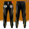 Personalized Green Bay Packers All Over Print 3D Casual Unisex All Over Print 3D Long Pants Black