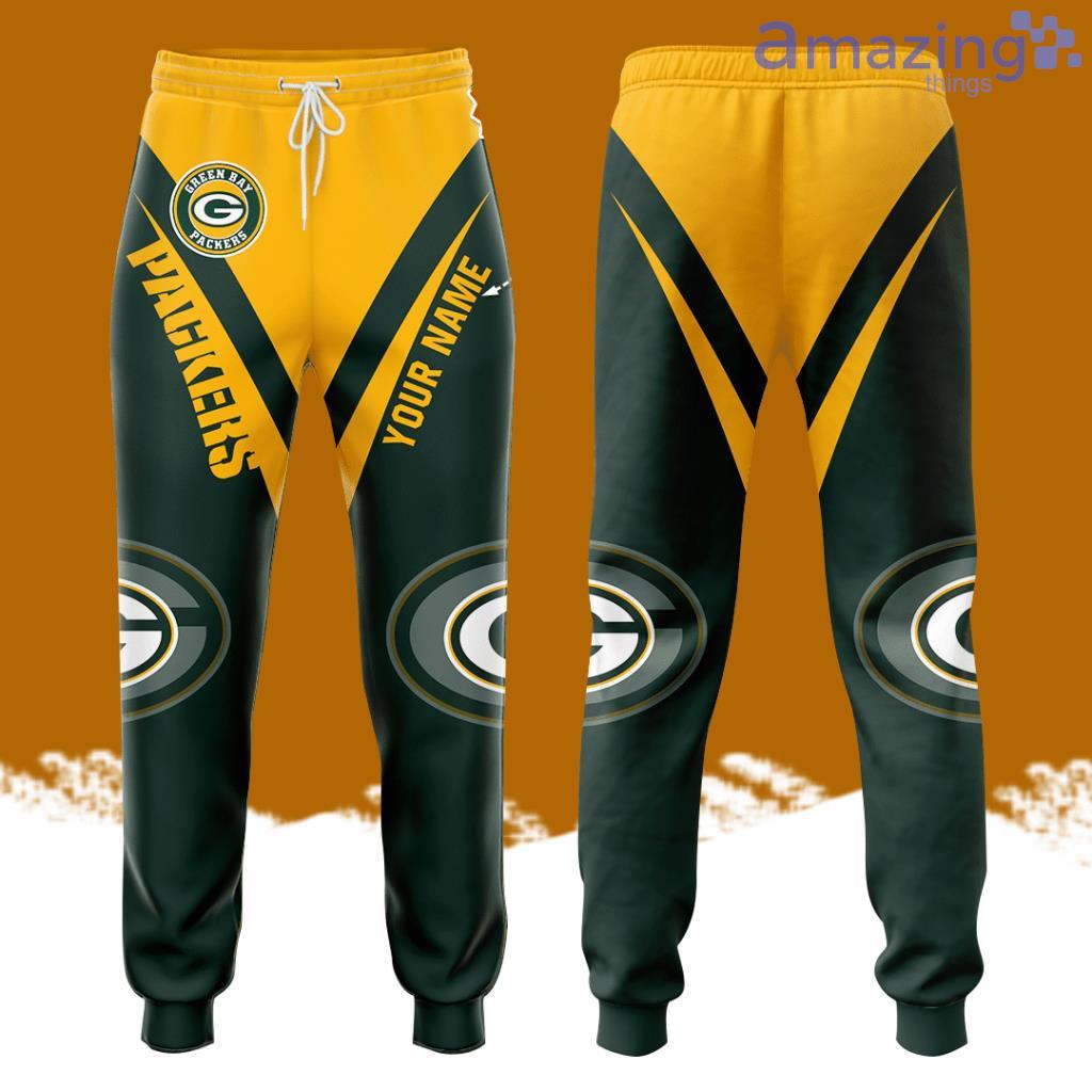 Personalized Green Bay Packers All Over Print 3D Casual Unisex All Over Print 3D Long Pants Dark Green Yellow image Personalized Green Bay Packers All Over Print 3D Casual Unisex All Over Print 3D Long Pants Dark Green Yellow Product Photo 1