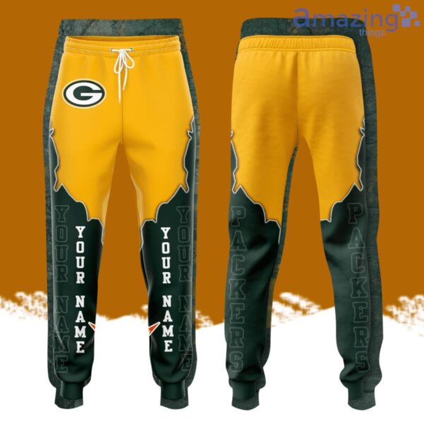 Personalized Green Bay Packers Football All Over Print 3D Long Pants Product Photo 1
