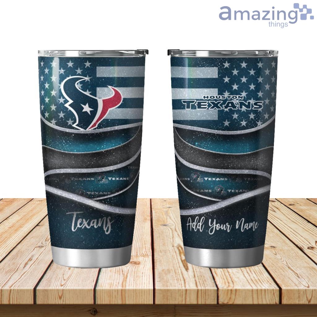 Personalized Houston Texans Flag 3D Shining Tumbler 20oz image Personalized Houston Texans Flag 3D Shining Tumbler 20oz Product Photo 1