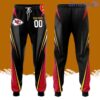 Personalized Kansas City Chiefs All Over Print 3D Casual Unisex All Over Print 3D Long Pants Black Red