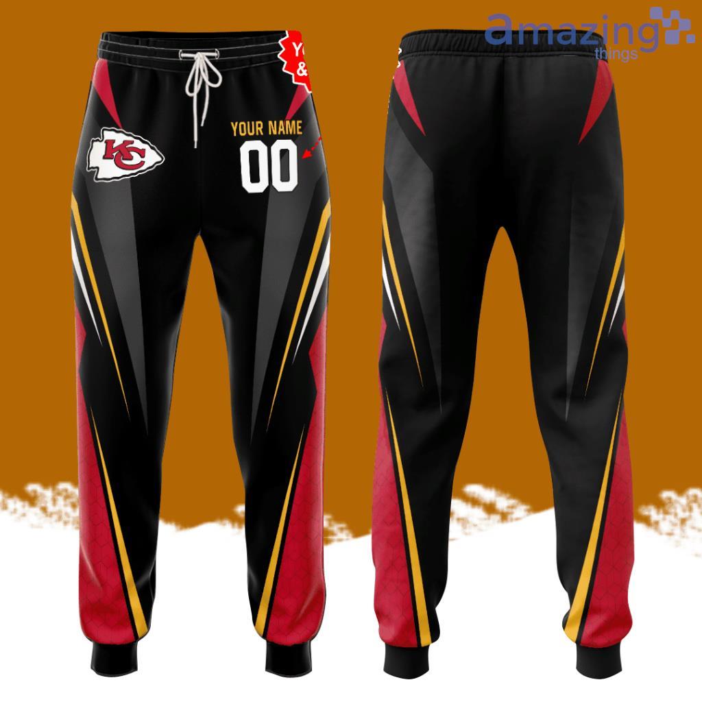Personalized Kansas City Chiefs All Over Print 3D Casual Unisex All Over Print 3D Long Pants Black Red image Personalized Kansas City Chiefs All Over Print 3D Casual Unisex All Over Print 3D Long Pants Black Red Product Photo 1