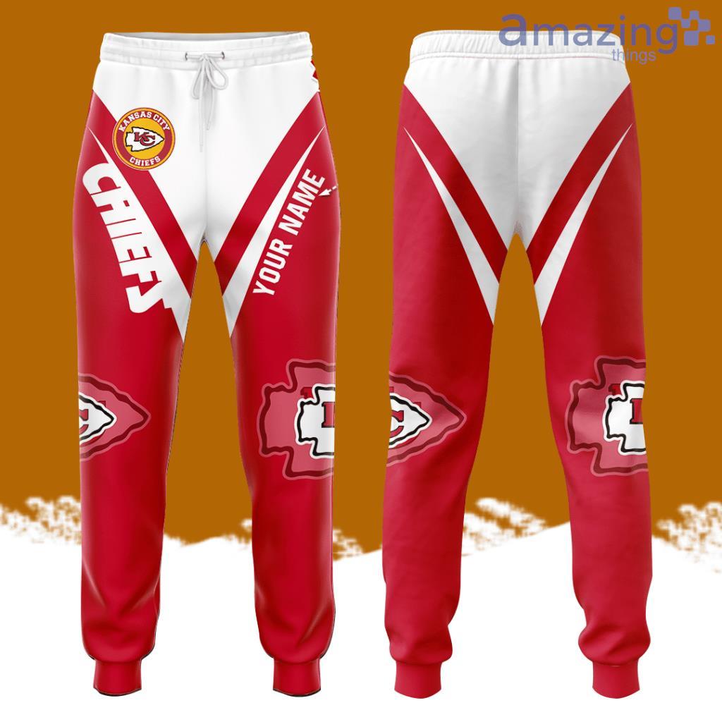 Personalized Kansas City Chiefs All Over Print 3D Casual Unisex All Over Print 3D Long Pants Red White image Personalized Kansas City Chiefs All Over Print 3D Casual Unisex All Over Print 3D Long Pants Red White Product Photo 1