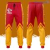 Personalized Kansas City Chiefs All Over Print 3D Casual Unisex All Over Print 3D Long Pants Red Yellow