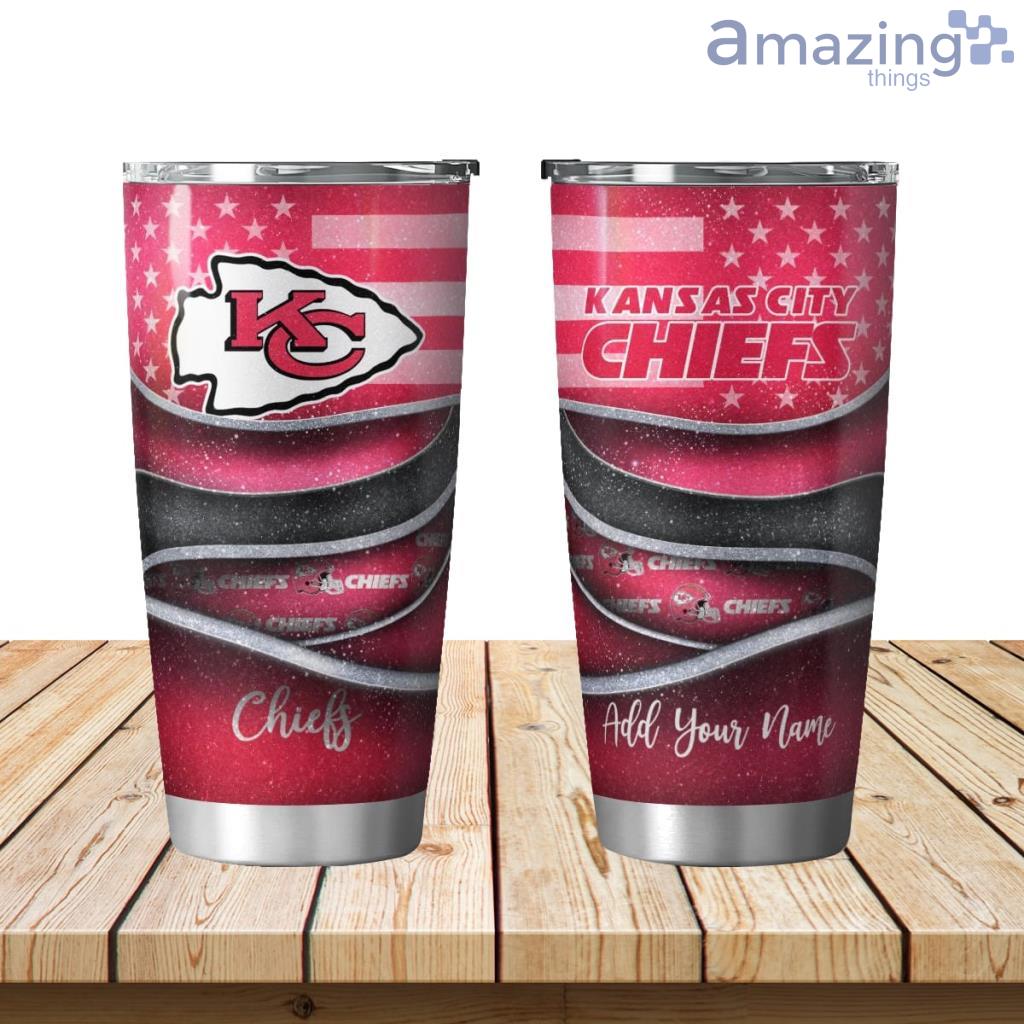 Personalized Kansas City Chiefs Flag 3D Shining Tumbler 20oz image Personalized Kansas City Chiefs Flag 3D Shining Tumbler 20oz Product Photo 1
