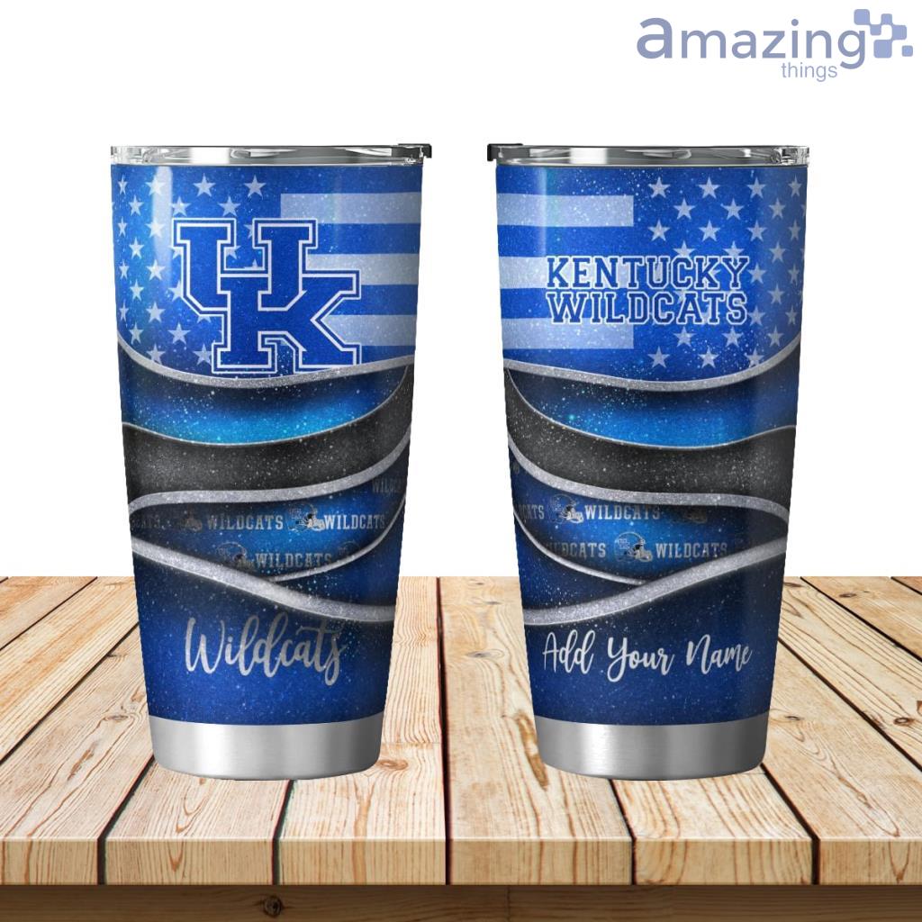 Personalized Kentucky Wildcats Flag 3D Shining Tumbler 20oz image Personalized Kentucky Wildcats Flag 3D Shining Tumbler 20oz Product Photo 1