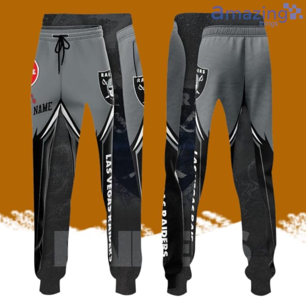 Personalized Las Vegas Raiders All Over Print 3D Casual Unisex All Over Print 3D Long Pants Black Gray image Personalized Las Vegas Raiders All Over Print 3D Casual Unisex All Over Print 3D Long Pants Black Gray Product Photo 1