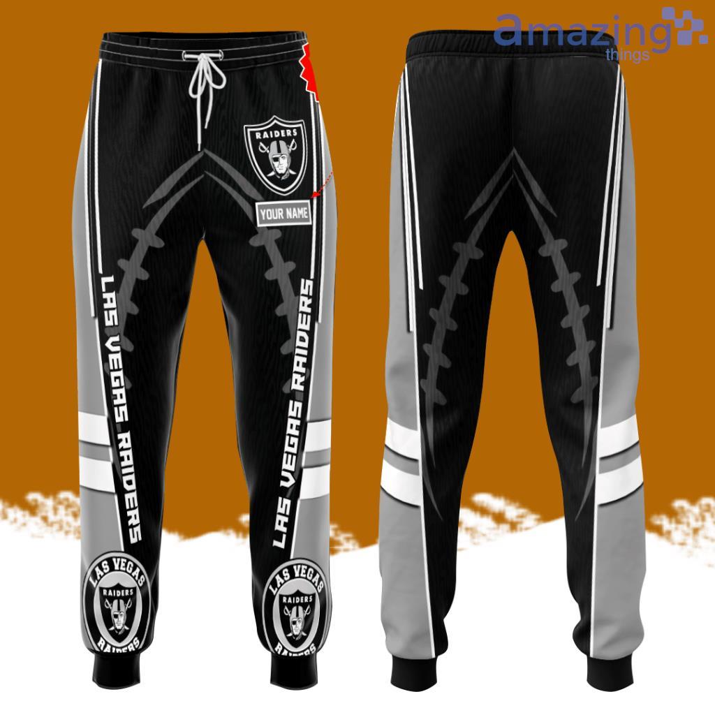 Personalized Las Vegas Raiders Professional Football Team All Over Print 3D Long Pants Black image Personalized Las Vegas Raiders Professional Football Team All Over Print 3D Long Pants Black Product Photo 1