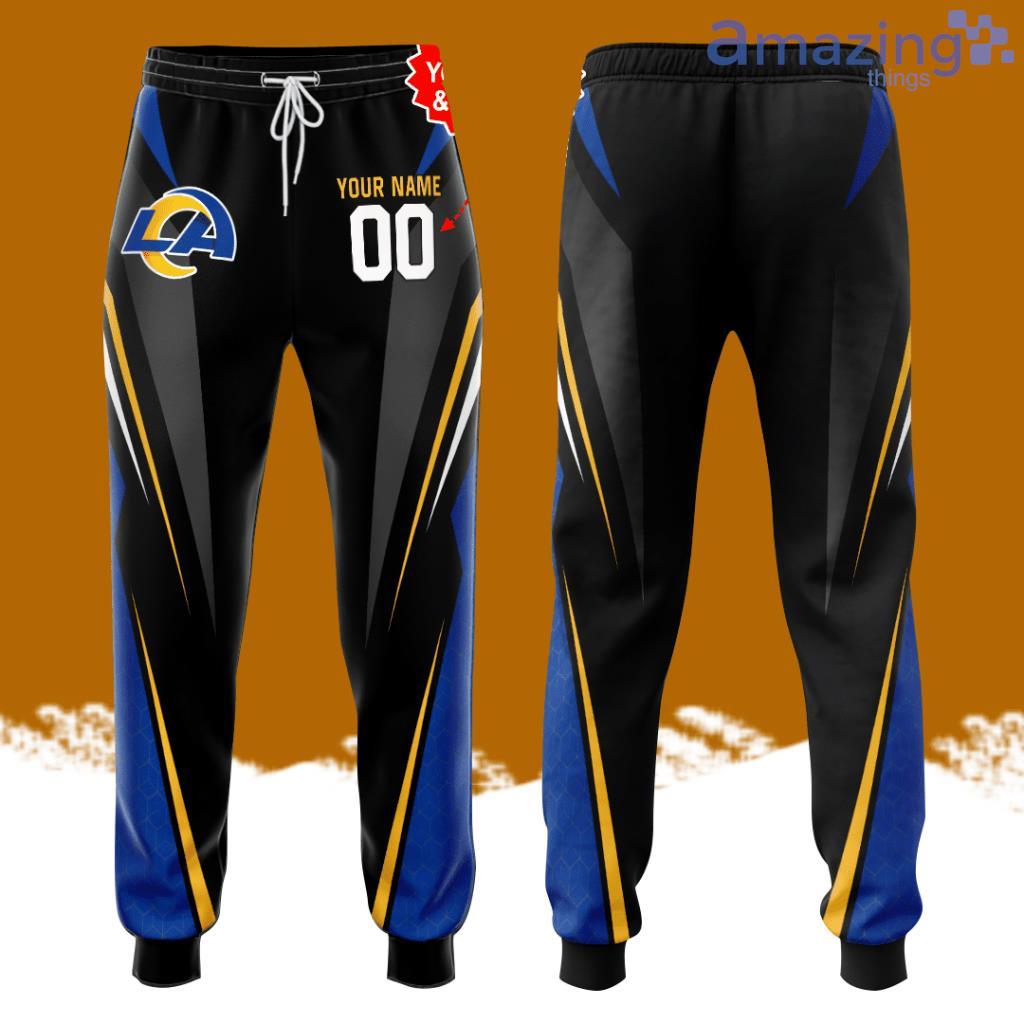 Personalized Los Angeles Rams All Over Print 3D Casual Unisex All Over Print 3D Long Pants Black Blue image Personalized Los Angeles Rams All Over Print 3D Casual Unisex All Over Print 3D Long Pants Black Blue Product Photo 1