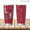 Personalized Love My Arkansas Razorbacks Tumbler 20oz