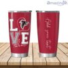 Personalized Love My Atlanta Falcons Tumbler 20oz