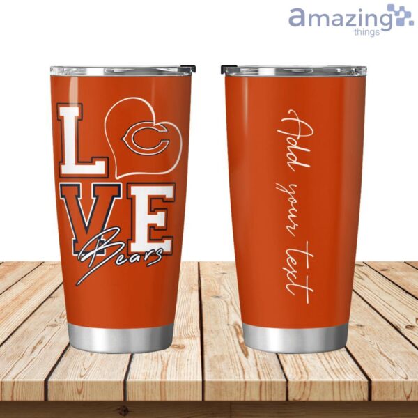 Personalized Love My Chicago Bears Tumbler 20oz Product Photo 1