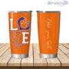 Personalized Love My Clemson Tigers Tumbler 20oz