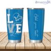 Personalized Love My Detroit Lions Tumbler 20oz