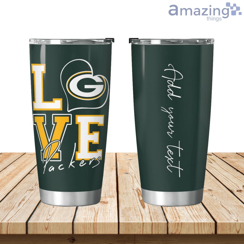 Personalized Love My Green Bay Packers Tumbler 20oz image Personalized Love My Green Bay Packers Tumbler 20oz Product Photo 1
