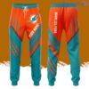 Personalized Miami Dolphins Claws All Over Print 3D Casual Unisex All Over Print 3D Long Pants Orange Turquoise