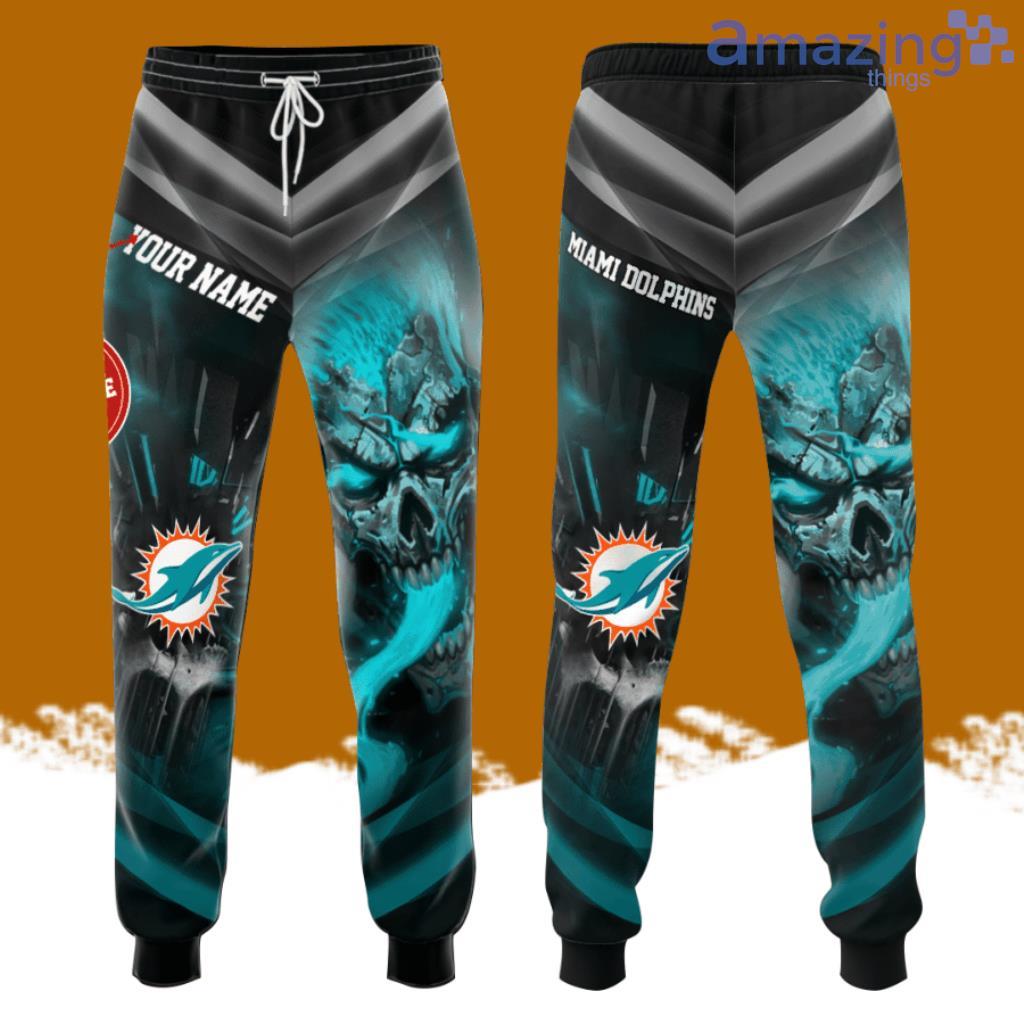 Personalized Miami Dolphins Football Team All Over Print 3D Long Pants Blue image Personalized Miami Dolphins Football Team All Over Print 3D Long Pants Blue Product Photo 1
