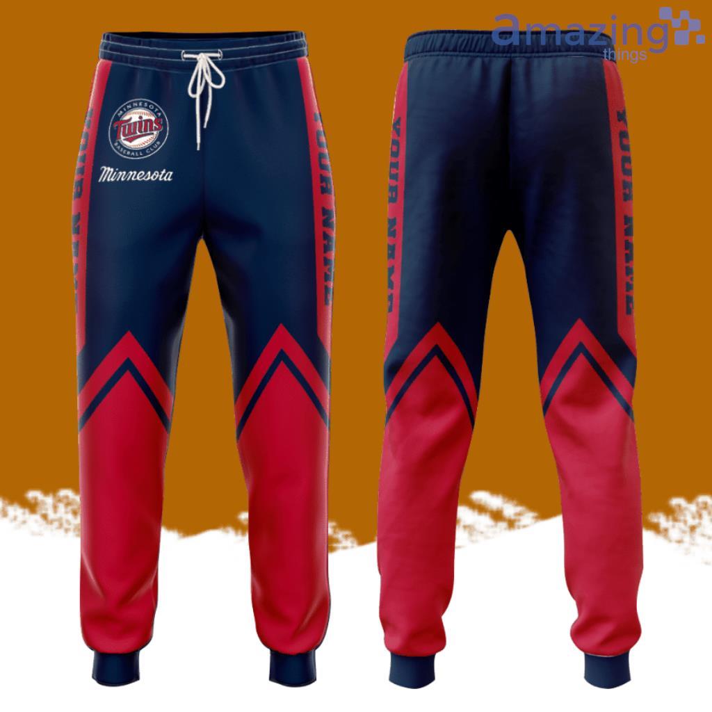 Personalized Minnesota Twins Unisex All Over Print 3D Long Pants Red Navy image Personalized Minnesota Twins Unisex All Over Print 3D Long Pants Red Navy Product Photo 1
